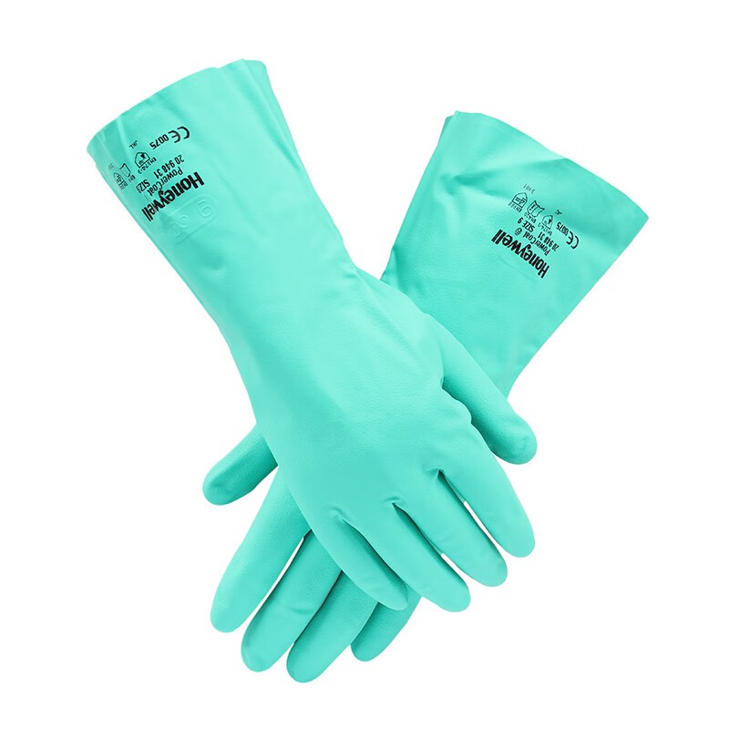 Honeywell nitrilo guantes resistentes a ácidos y álcalis resistentes a químicos resistentes al aceite laboratorio doméstico protección laboral industrial 2094831