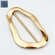 高档风衣腰部调节扣皮带扣日字扣不规则金属泳衣装饰扣胸前连接扣