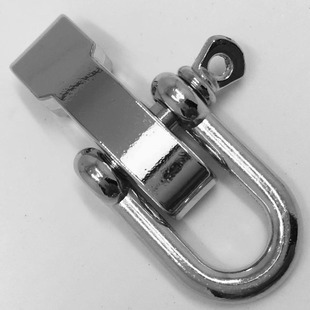 Electroplated wear-resistant U-shaped buckle horseshoe buckle umbrella rope bracelet accessories metal outdoor mountaineering buckle manufacturers in stock