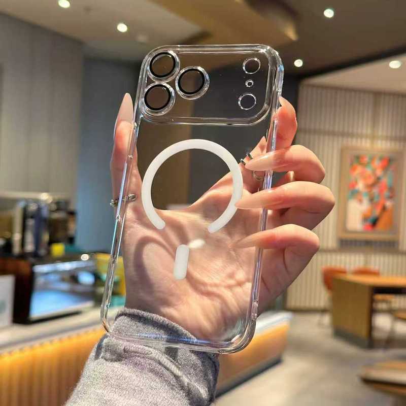 超薄PC适用iPhone17promax手机壳精孔护镜磁吸苹果16全包保护套15|undefined