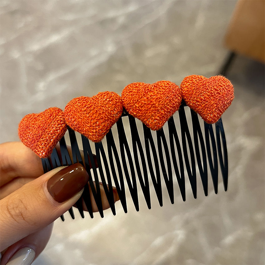 Estilo coreano peine de pelo insertar peine horquilla al por mayor cabeza trasera horquilla rota acabado artefacto flequillos horquilla lateral clip femenino