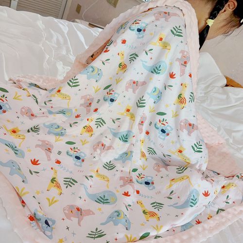  Baby Bamboo Fiber Receiving Blanket Cooling Sensory Mat for Infants and Toddlers Summer Thin Mesh Covering