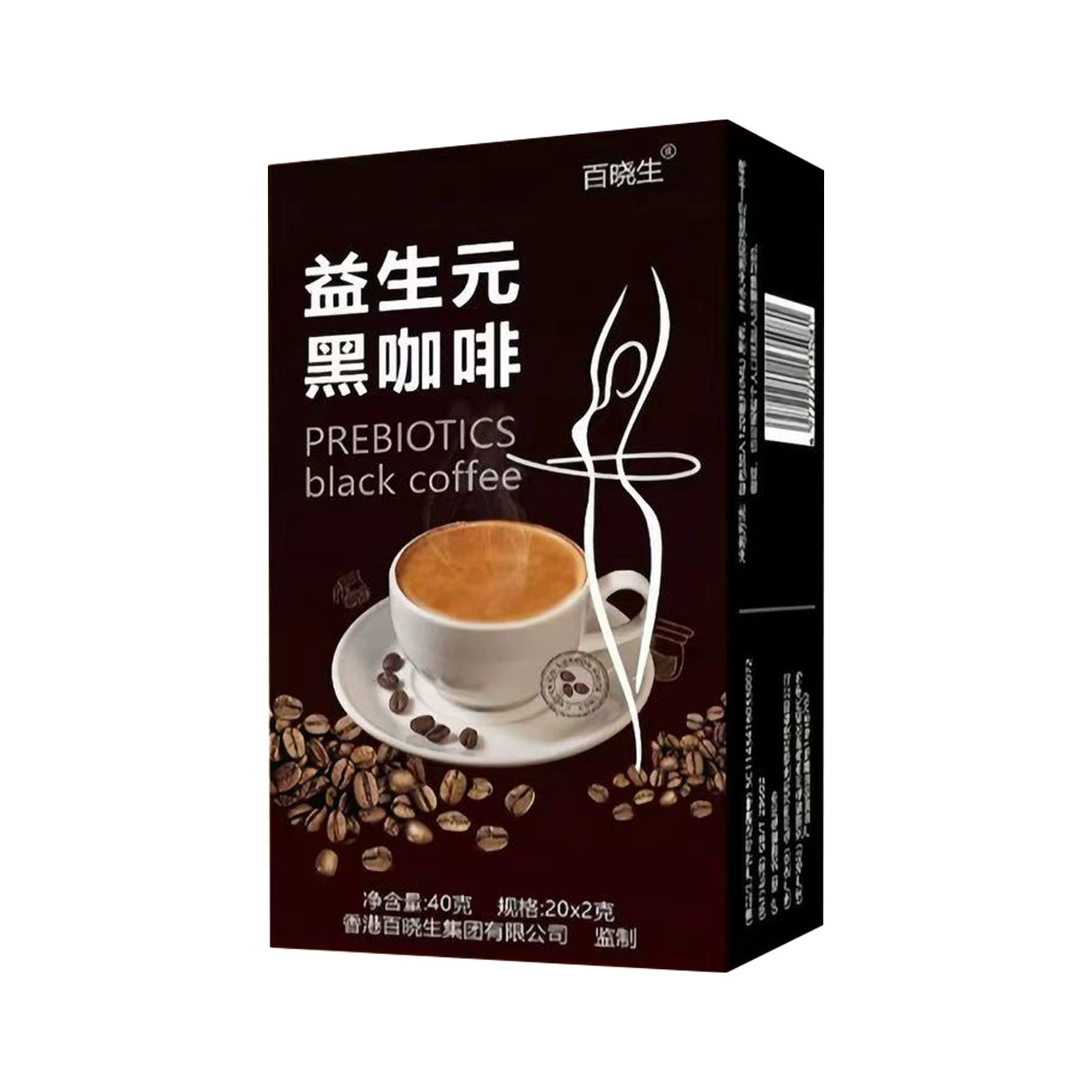 Предбиотический черный кофе Baixiaosheng, 40 г/упаковка