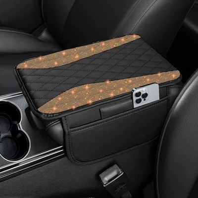 Armrest box – armrest box pad - orange-diamond