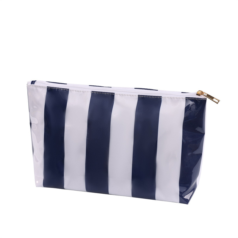 Cross-Border Best-Selling Striped Large-Capacity Cosmetic Bag, Fashionable and Versatile Travel Toiletry Bag, Waterproof Toiletry Bag Cross-Border Best-Selling Striped Large-Capacity Cosmetic Bag, Fashionable and Versatile Travel Toiletry Bag, Waterproof Toiletry Bag