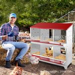 跨境出口金属产蛋箱 金属产卵箱易清洗 3穴6穴产蛋箱镀锌鸡鸭鹅舍