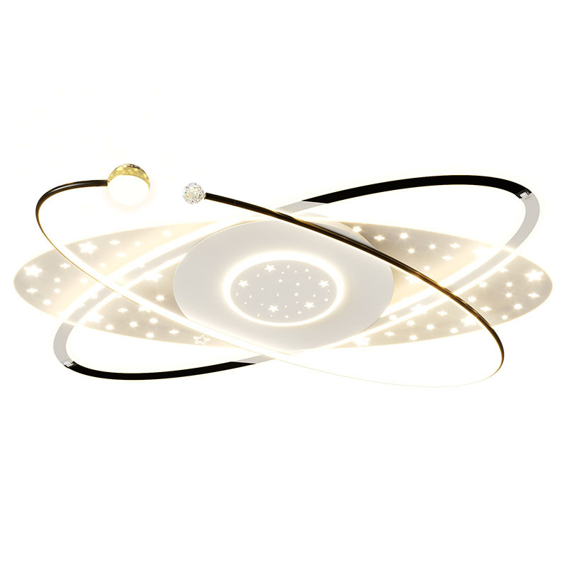 Lámpara de sala de estar de estilo de lujo ligero de estilo italiano, moderna, simple, elegante, atmósfera, estrella creativa, techo vacío, lámpara de techo de alta gama para el hogar 440L