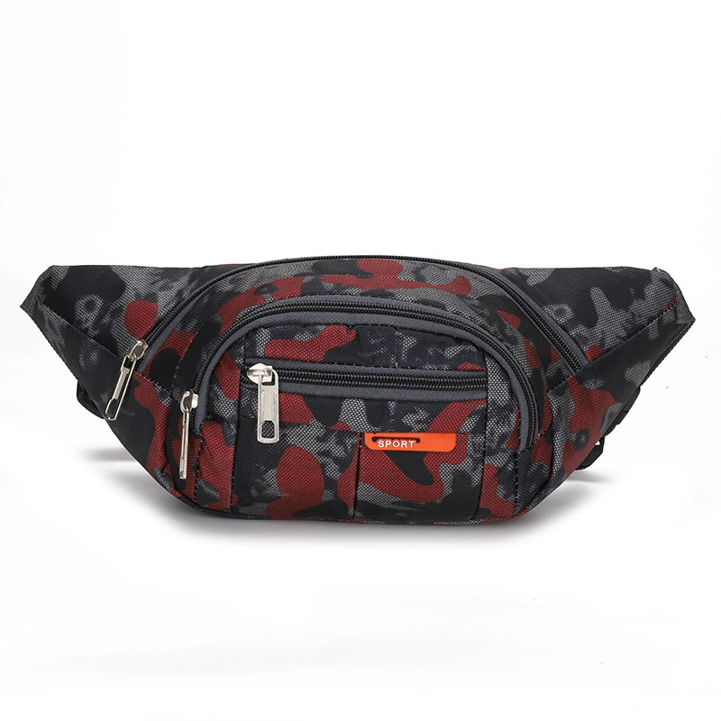 Camouflage waterproof belt bag for men and women, wallet, sports mobile phone for cycling, oxford cloth