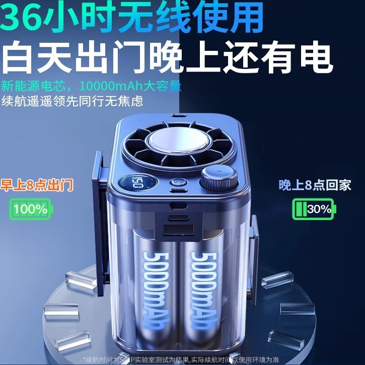 クロスボーダー腰掛け扇風機、ポータブル腰クリップ、夏の冷却、高温作業室、屋外溶接現場の充電|undefined