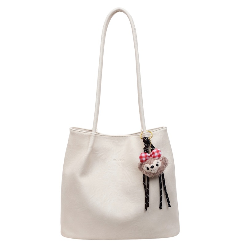 Bolsas de cubo de moda retro transfronterizas mujeres otoño / invierno 2025, nuevas bolsas de moda, bolsas de brazo, bolsas de hombro de viaje coreanas