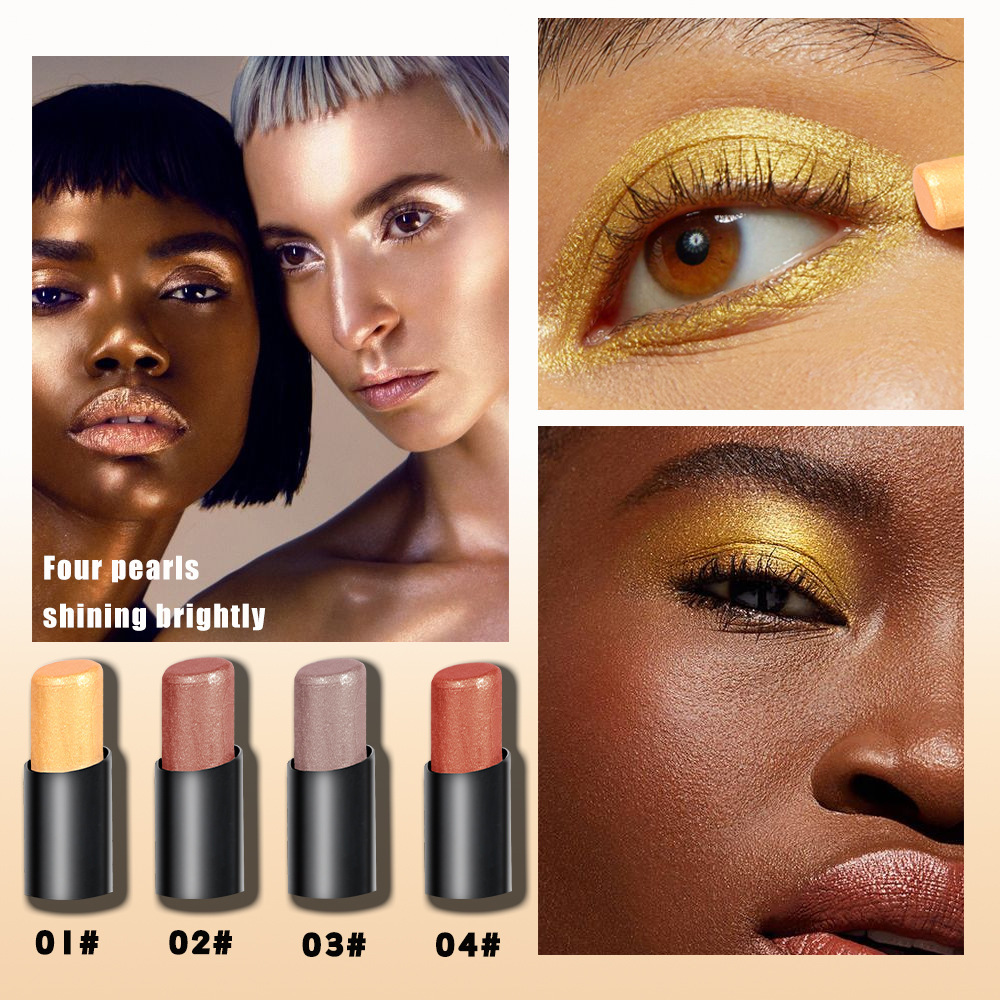 Bunter Make-up-Slacker Pearl Light rotierender Augenstift, Schattenreparatur, Highlighter, Lippenaufhellung, Allzweck_voghion.com