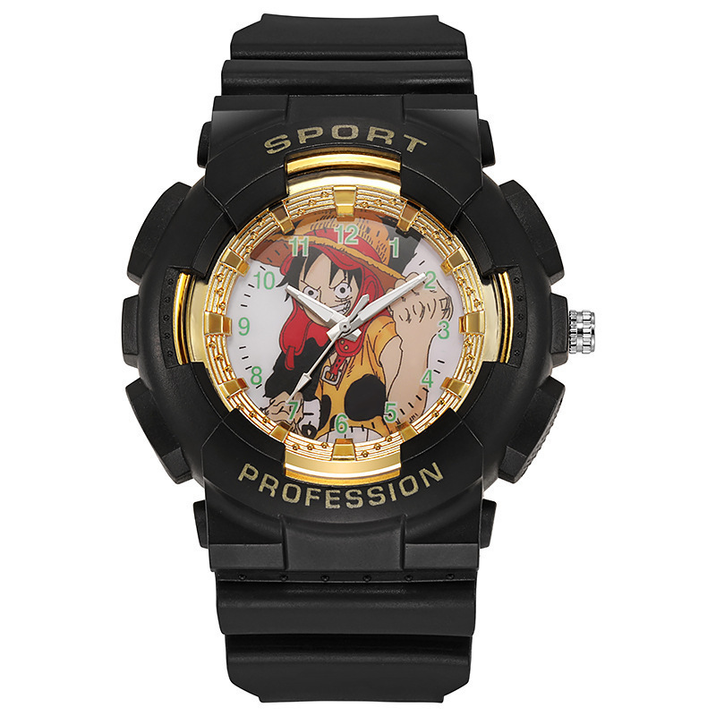 One Piece Luffy Sports Pointer Quartz Watch Fashion Electronic Children Student Watch Outdoor Wholesale