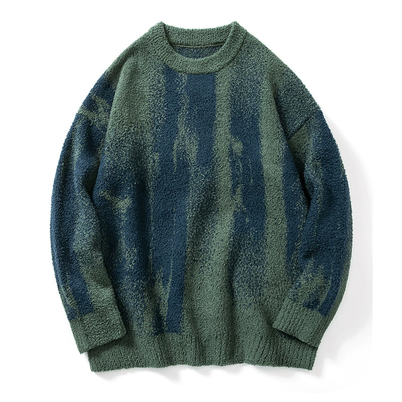 Genuine design knitted sweater for leisure, oversize