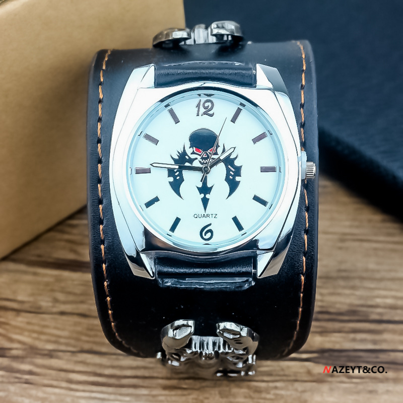 2022 men's scorpion belt quartz watch cross-border new punk retro motorcycle Party sports watch