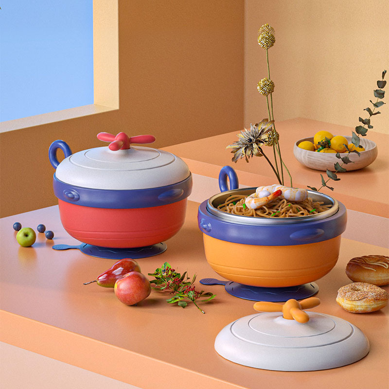 Inyección de agua para bebés Tacos de aislamiento térmico para niños Aprendiendo a comer Tacos de acero inoxidable 316 Tacos de alimentación para bebés y pequeños