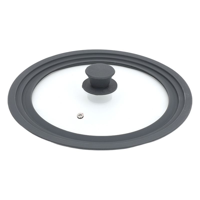 Amazon's Best-Selling Visible Tempered Glass Anti-Spill and Explosion-Proof Multi-Purpose Smart Lid Food-Grade Silicone Pot Lid