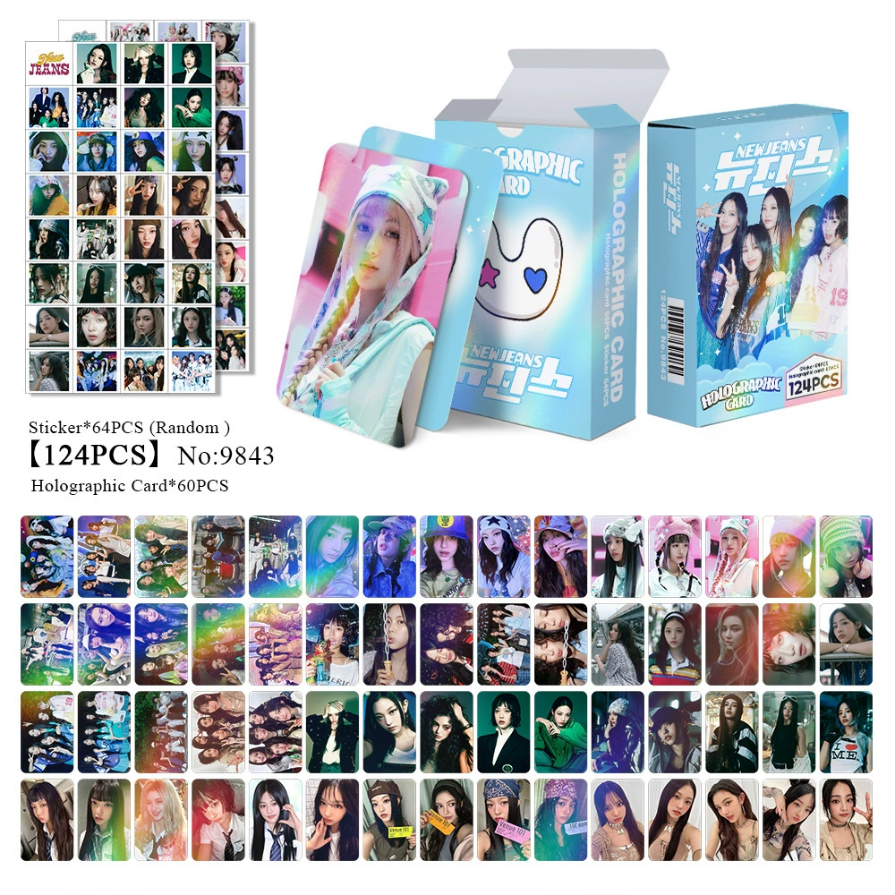New Model Exclusively for Foreign Trade: 124 Holographic Cards, Total Chain Gidle Str Bptwice Celebrity Merchandise Lomo Small Cards