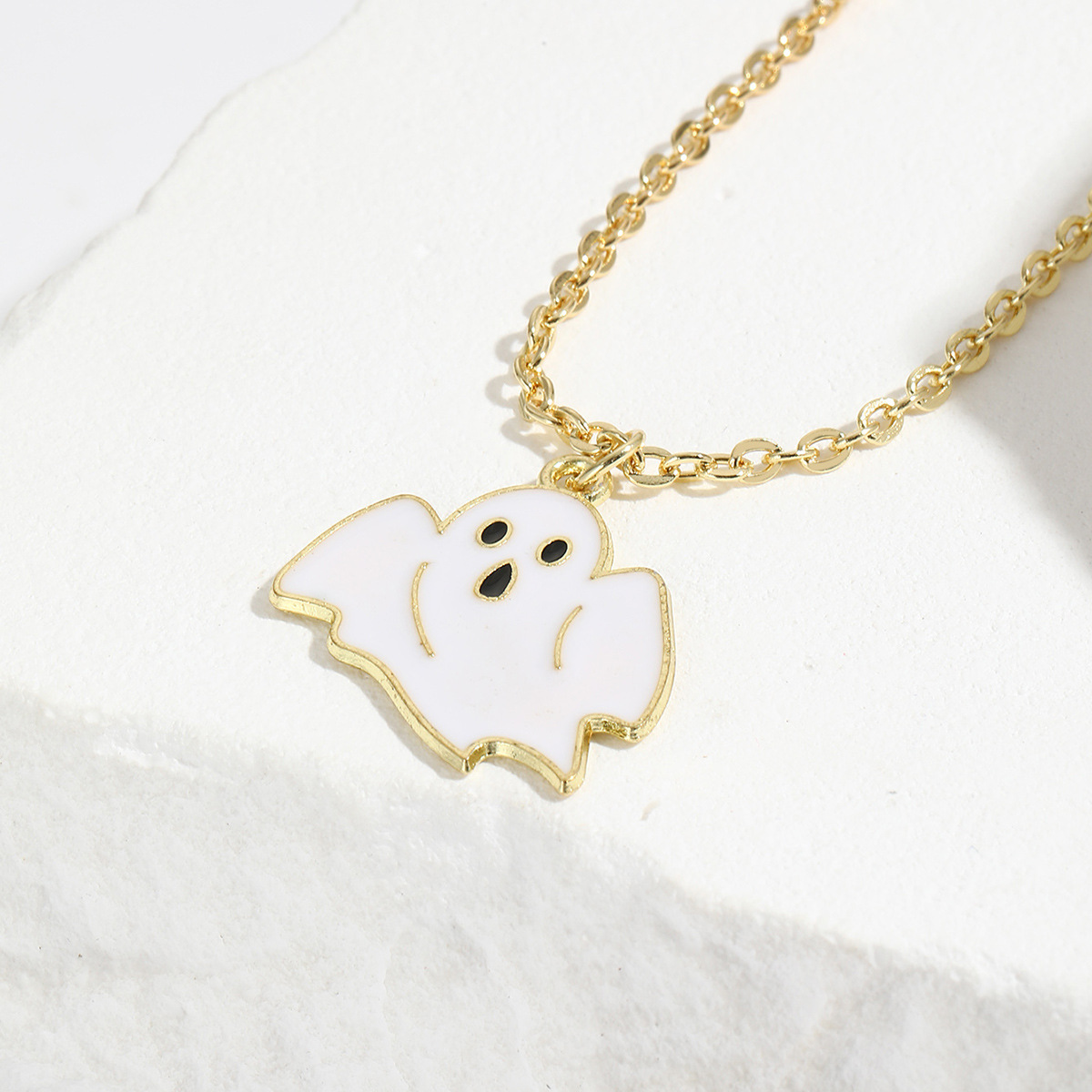 11g Weight Zinc Alloy Pendant Material Pendant Necklace Classification Seed Bead Chain Material 1 Piece Quantity Festival, Street Occasion Zinc alloy Material Halloween Festival Pumpkin, ghost, Skull Pattern Unisex Gender Hip-Hop, Streetwear Style Hip-Hop Streetwear Pumpkin Ghost Skull Zinc Alloy Beaded Necklaces Halloween Wholesale 45