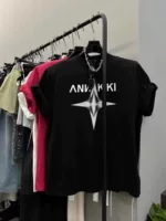Южнокорейские хлопковые летние изделия, футболка с коротким рукавом, oversize, плюс размер