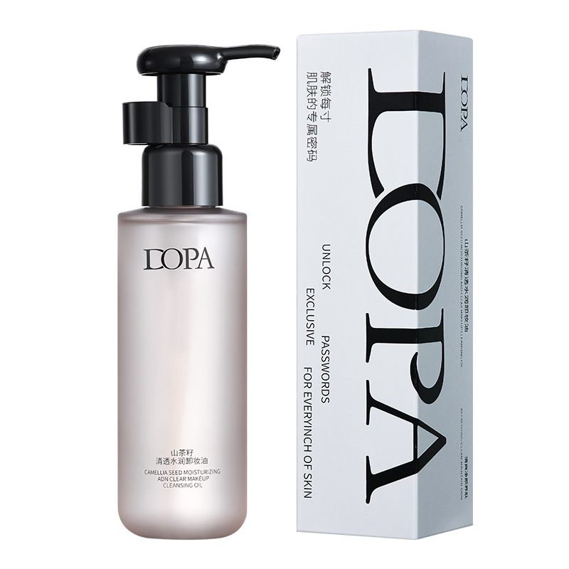 DOPA semilla de camellia limpiador de maquillaje transparente, hidratante, limpieza profunda, refrescante, no grasa, suave, no irritante.
