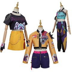 猎魔女团K-POP明星cos服 鲁米米拉佐伊女团动漫角色舞台演出服
