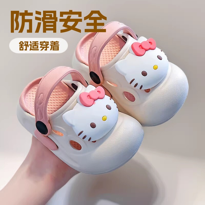 Odorless Summer Children's Clogs with Eva Soft Sole, Non-Slip, for Boys and Girls, Beach Closed-Toe Baby Sandals