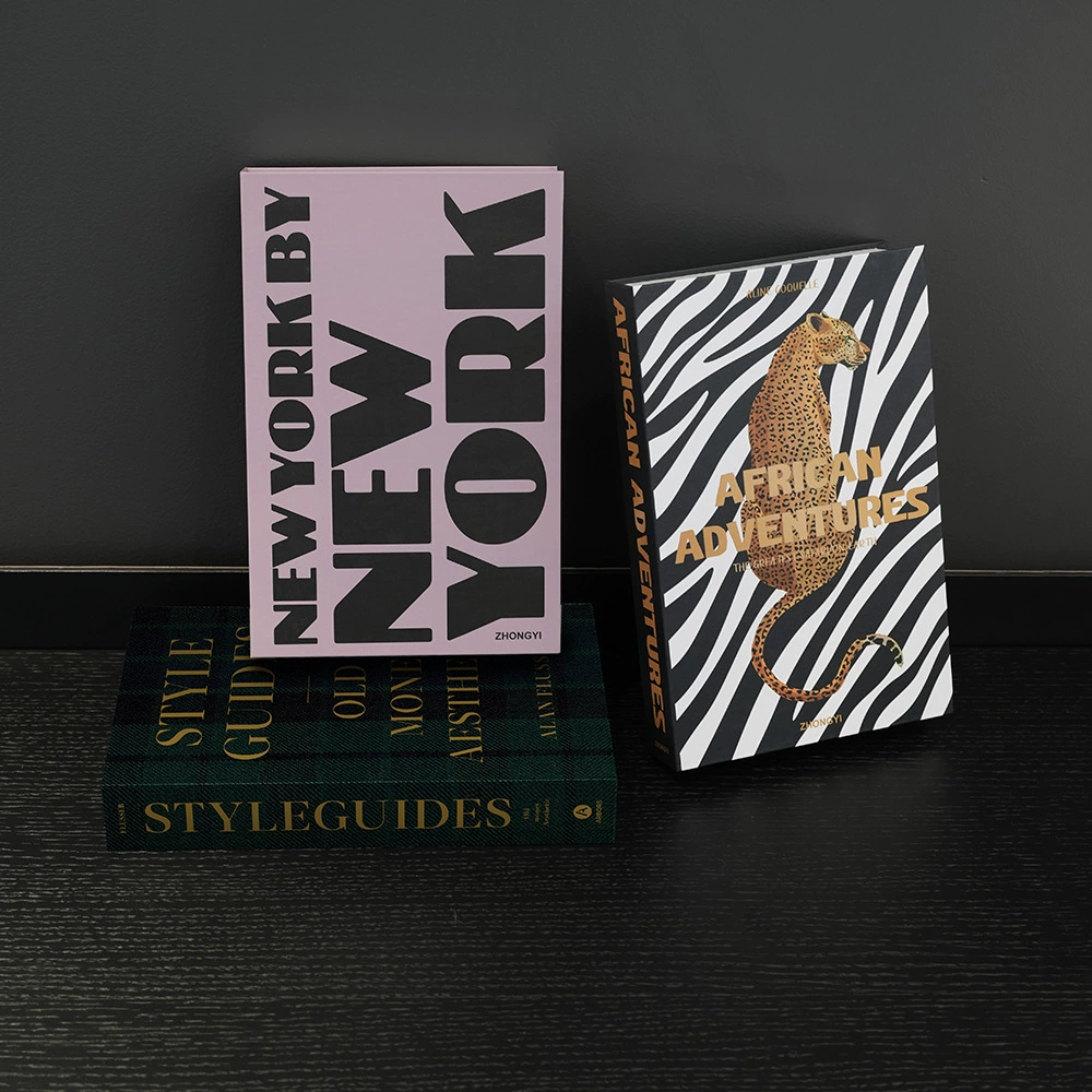 Современный и стильный декоративный журнальный столик в виде книги, имитирующий английский журнал, декоративная книга для кабинета, украшение для книжной полки, искусственная книга.