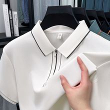 夏季保罗衫短袖男士翻领新款商务休闲恤男装高档上衣男