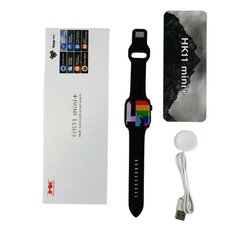 HK11mini+乔帮主Amoled屏心率血氧运动蓝牙智能手表smart watch|undefined
