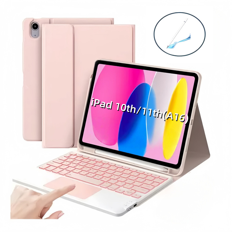 Suitable for 2025 iPad Pro11M45 Tablet Protective Case Air8 Touch Backlit Bluetooth Keyboard 110Th Leather Case