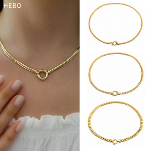 (Cross-border trading), glossy chain, necklace, accessories stainless steel, DIY