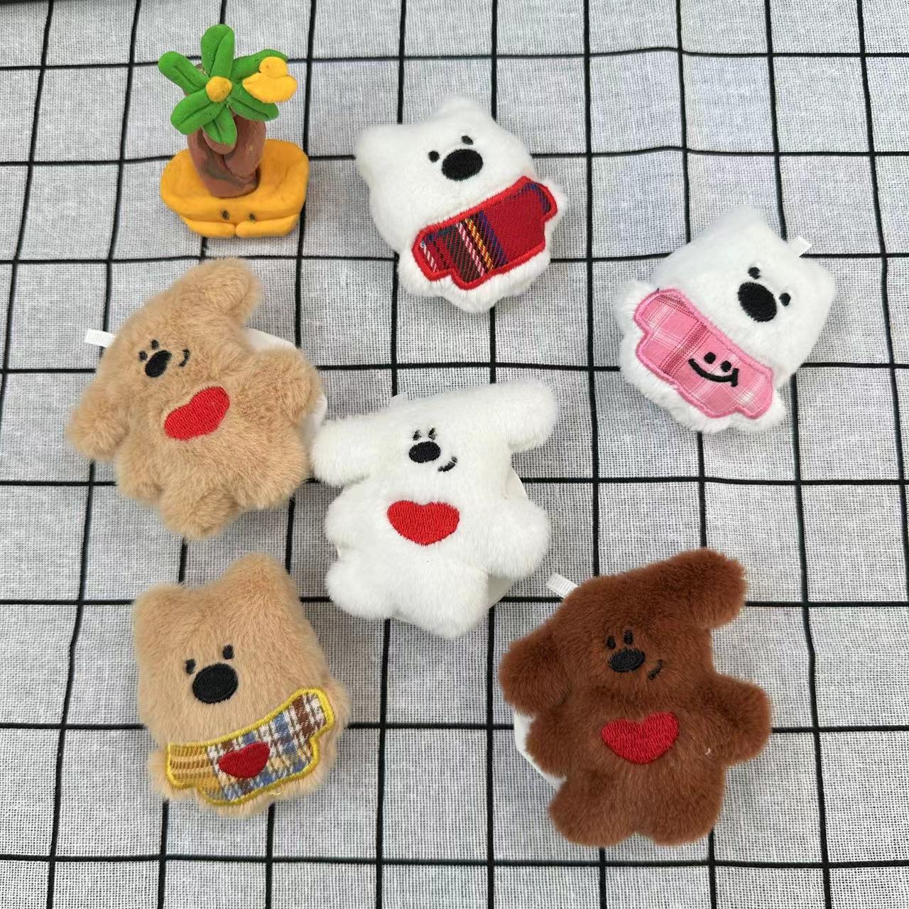 西高地公仔挂件可爱毛绒玩具挂件小熊系列挂饰情侣闺蜜礼物钥匙扣