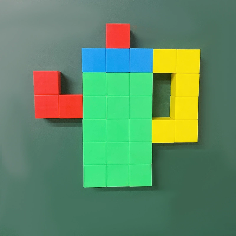 Математические обучающие пособия, шестисторонний магнитный куб, магнитные блоки, пространственное мышление, геометрия, трехмерная модель-головоломка
