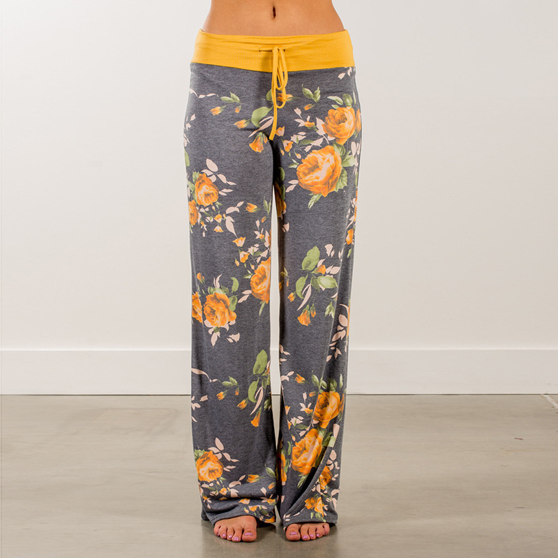 2021ebay Amazon WISH カジュアルパンツヨーロッパとアメリカの新しい人気ファッションルーズレースアップ迷彩プリント女性のパンツ|undefined