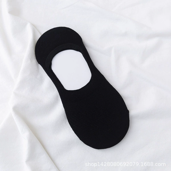 Mesh women's boat socks (black)