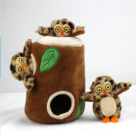 Amazon fuente árbol agujero Casa traje mascota perro escondite sonido de peluche de juguete creaking nido de gato en stock
