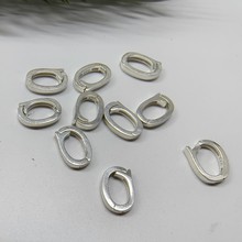 s925纯银扣头卡扣空托吊坠扣 手工饰品材料首饰diy配件