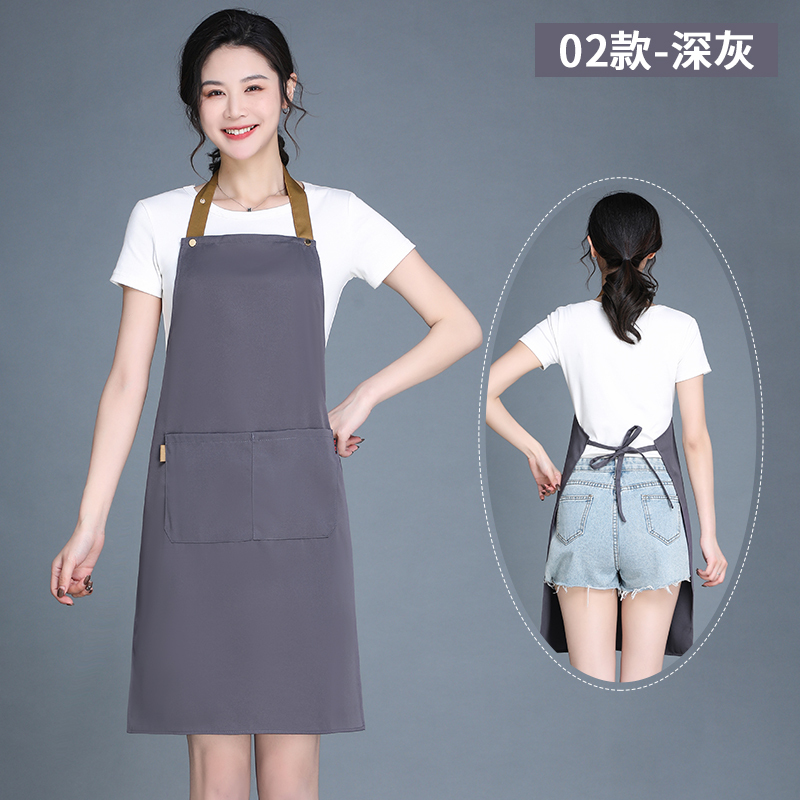 調節可能なエプロンロゴ印字スーパー果物従業員服飲食ミルクティー店作業服防水通気性|undefined