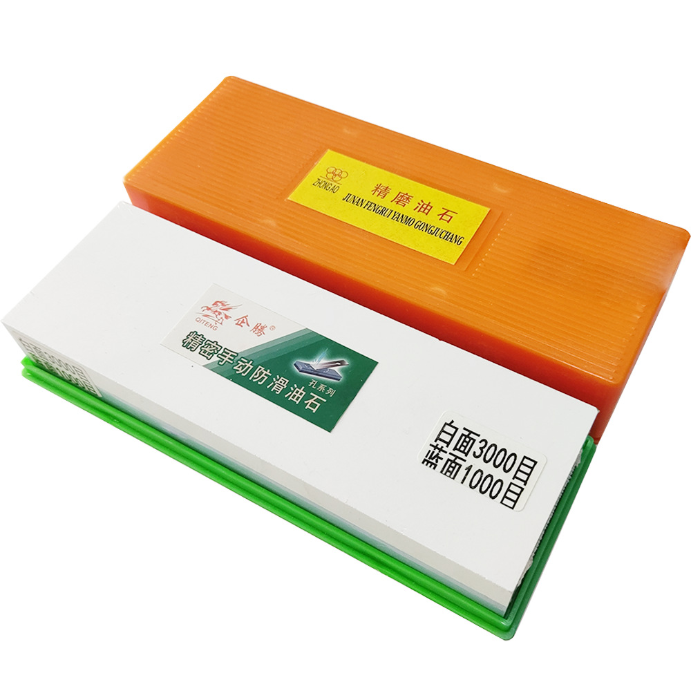 厂家批发磨刀石企腾白刚玉双面磨刀器厨房家用刀具开刃磨刀石