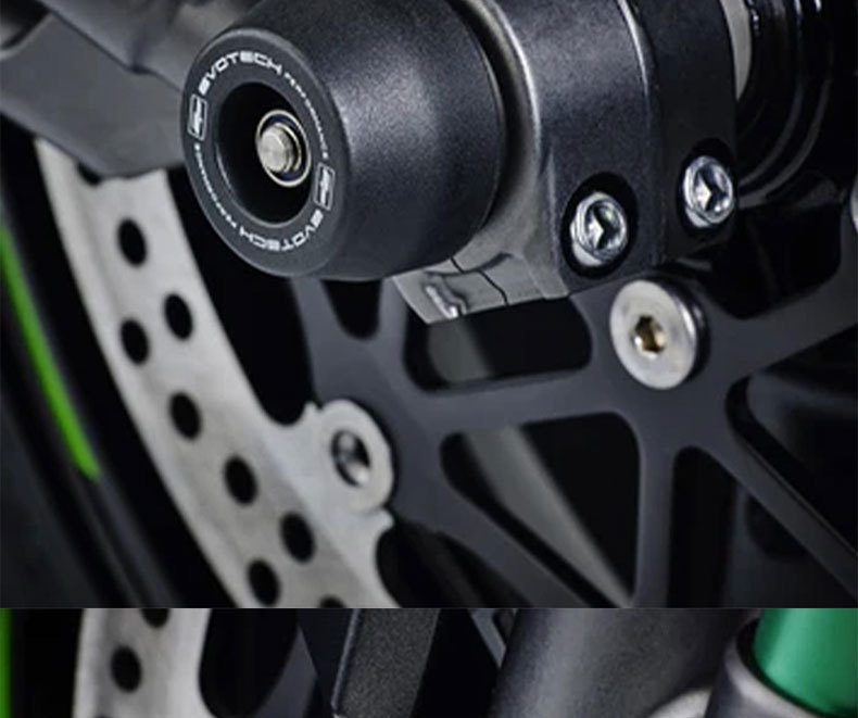 Suitable for Kawasaki Zx10R/Zx6R/Ninja H2 1000Sx Modified Front and Rear Axle Protection Head Anti-Fall Rubber