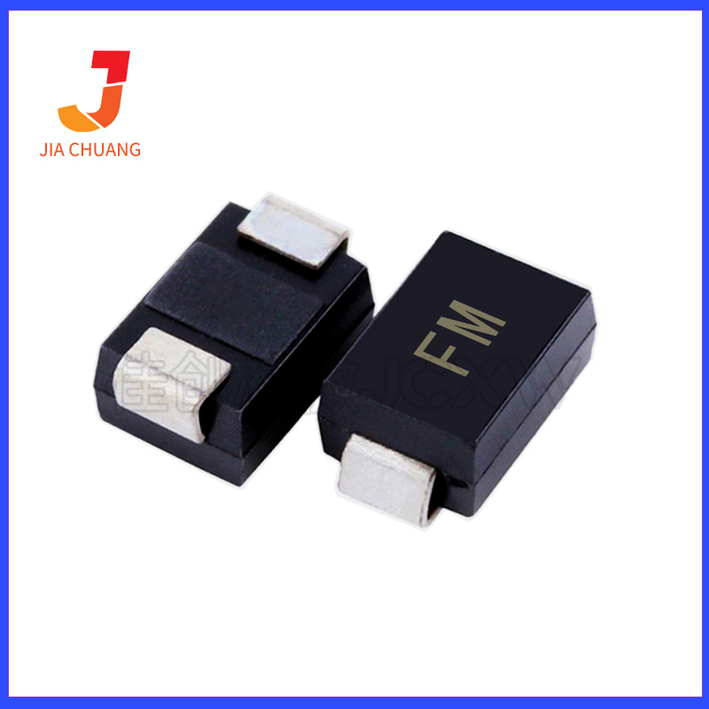 国产替代 大芯片 SMBJ440CA 中性丝印:FM 600W DO-214AA双向TVS管