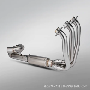 CFMOTO 675SR üçün alt və ön paslanmayan polad səsboğucu boru