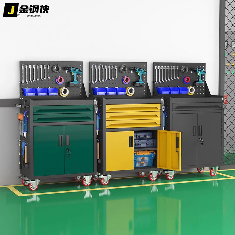 Auto repair tool cart drawer hardware repair push box multi-functional mobile heavy-duty tool low cabinet workshop workbench