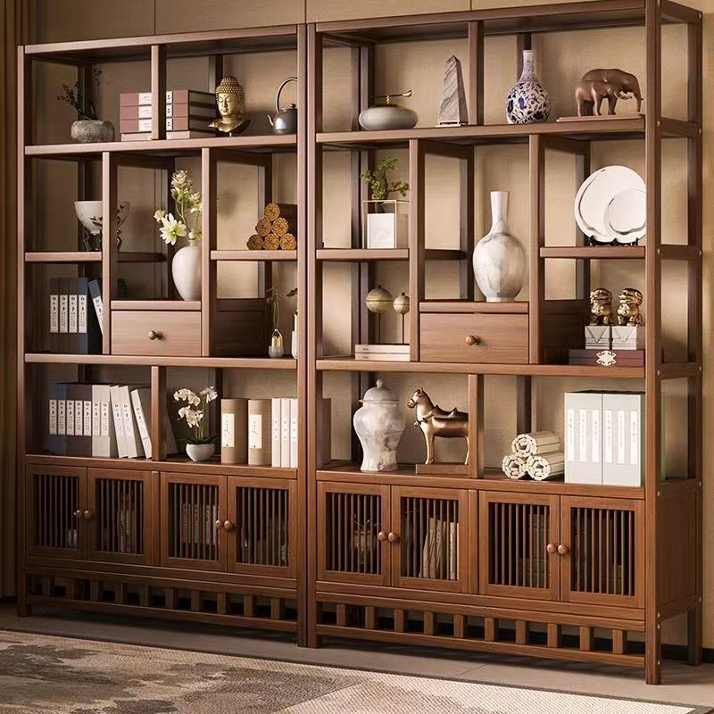 New Chinese-Style Display Shelf, Non-Solid Wood Tea Cabinet Shelf, Living Room Storage Rack, Multi-Layer Display Rack, Tea Rack, Storage Shelf New Chinese-Style Display Shelf, Non-Solid Wood Tea Cabinet Shelf, Living Room Storage Rack, Multi-Layer Display Rack, Tea Rack, Storage Shelf