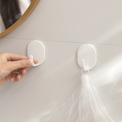 Multi-functional hook bathroom tile wall hole-free invisible adhesive hook home door back kitchen storage no-nail hook