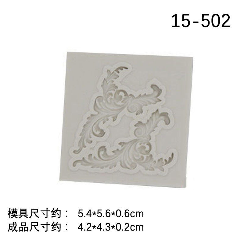 Bricolaje una variedad de marco de estilo europeo Marco vintage marco de fotos de alivio molde hueco alivio fondant decoración molde para hornear