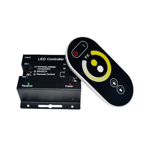 Dual-Color Temperature Controller LED Full Touch Dimmer Strips and Tape Wireless RF Color Box Controller Manufacturer