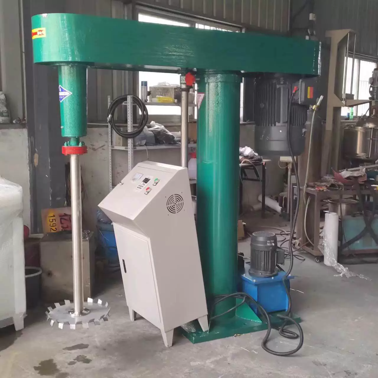 Спотовая поставка 4 кВт краски дисперсионный станок для химической жидкости с переменной частотой вращения смеситель высокоскоростной смеситель