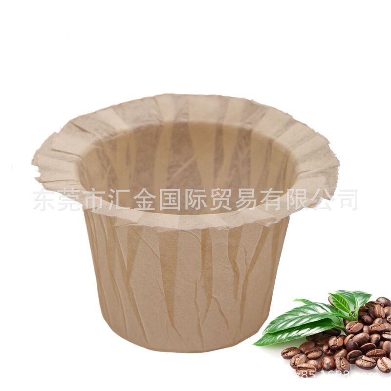 100 Pieces/Pack of Coffee Filter Paper in Original Color, Directly Supplied from the Manufacturer, Suitable for American Keurig Single-Cup Coffee Machines