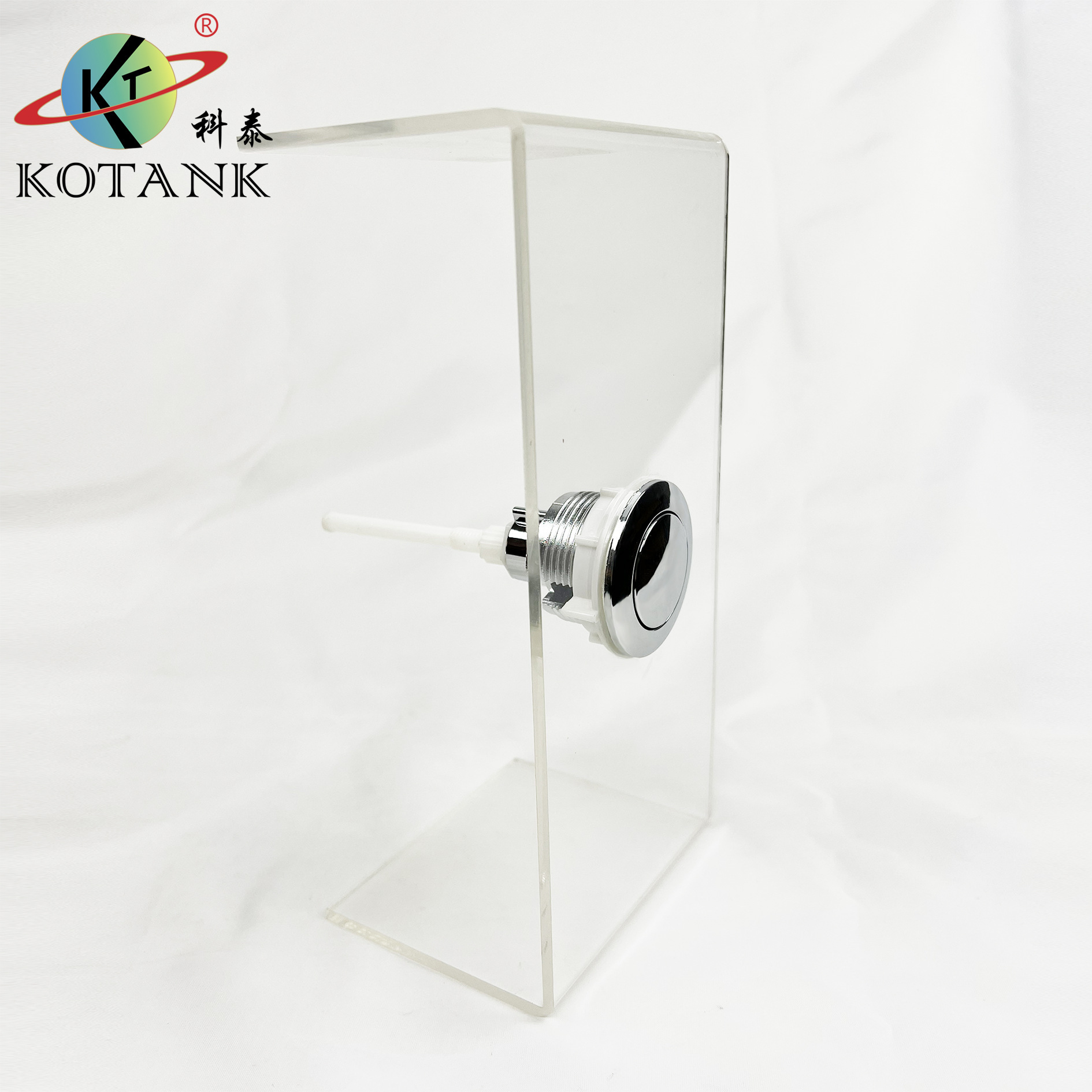 Factory wholesale of 38mm single-press switch straight rod top button toilet tank accessories undefined